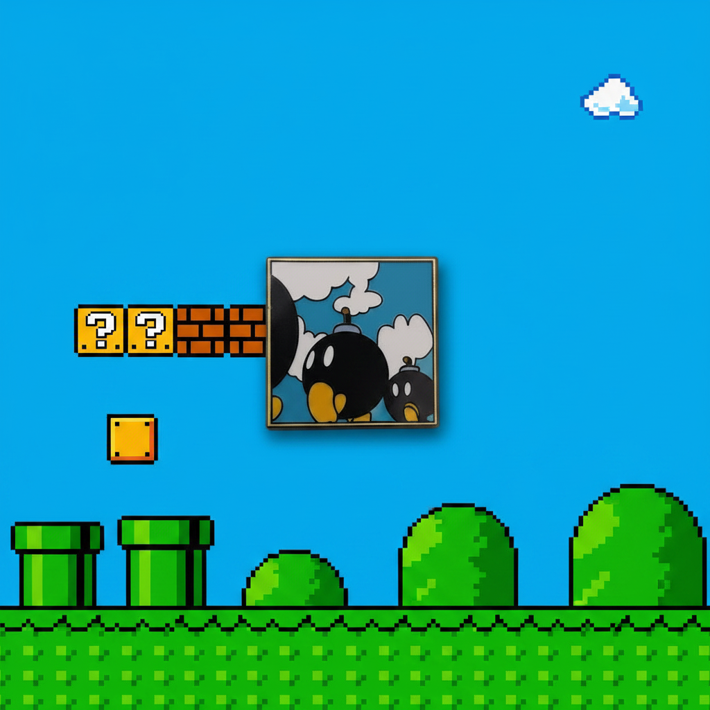 Super Mario Bros. Bob-omb Battlefield Pin