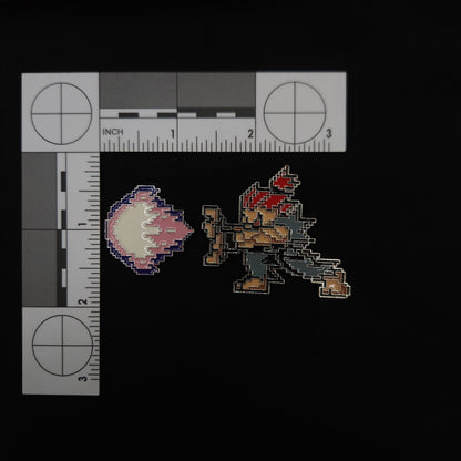 Street Fighter Akuma Hadouken 8 Bit Pin