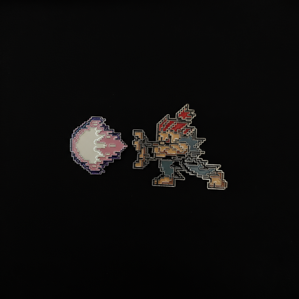 Street Fighter Akuma Hadouken 8 Bit Pin
