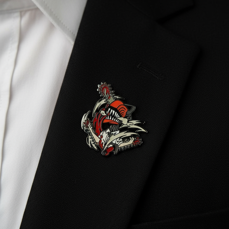 Chainsaw Man Chainsaw Print Pin