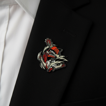 Chainsaw Man Chainsaw Print Pin