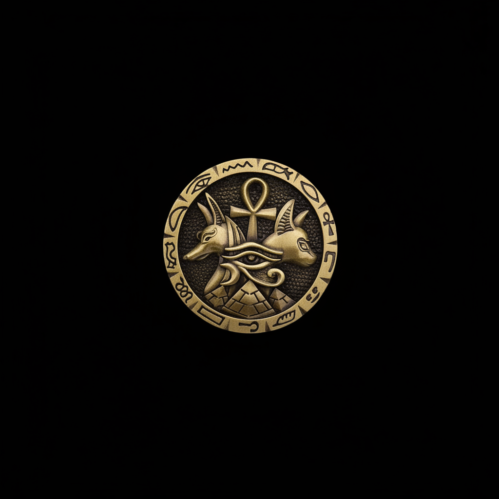 Anubis and Bastet Pin