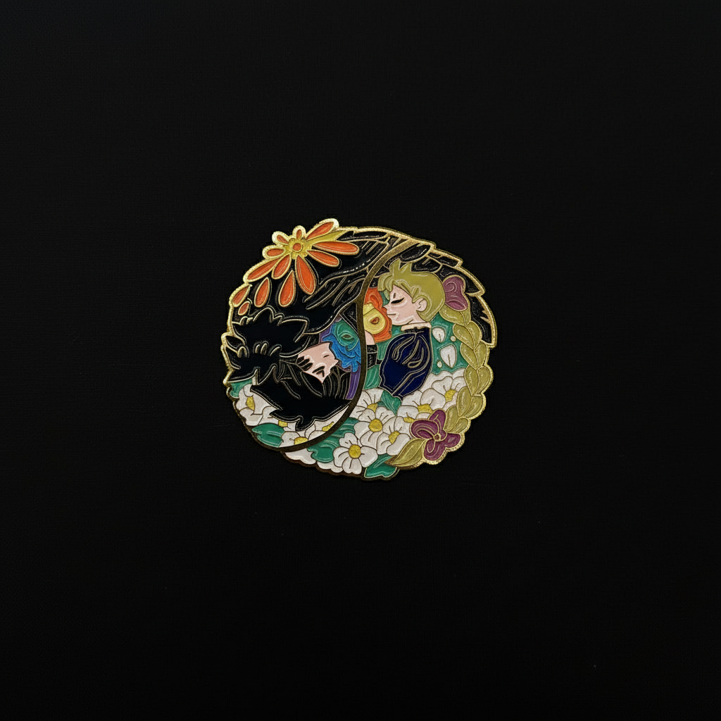 Howl's Moving Castle Howl and Sophie Yin and Yang Pin