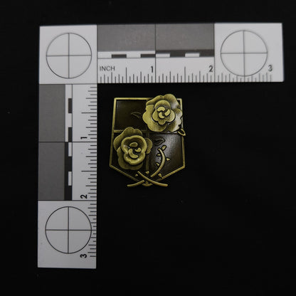 Attack on Titan Brass Military Branches Badges