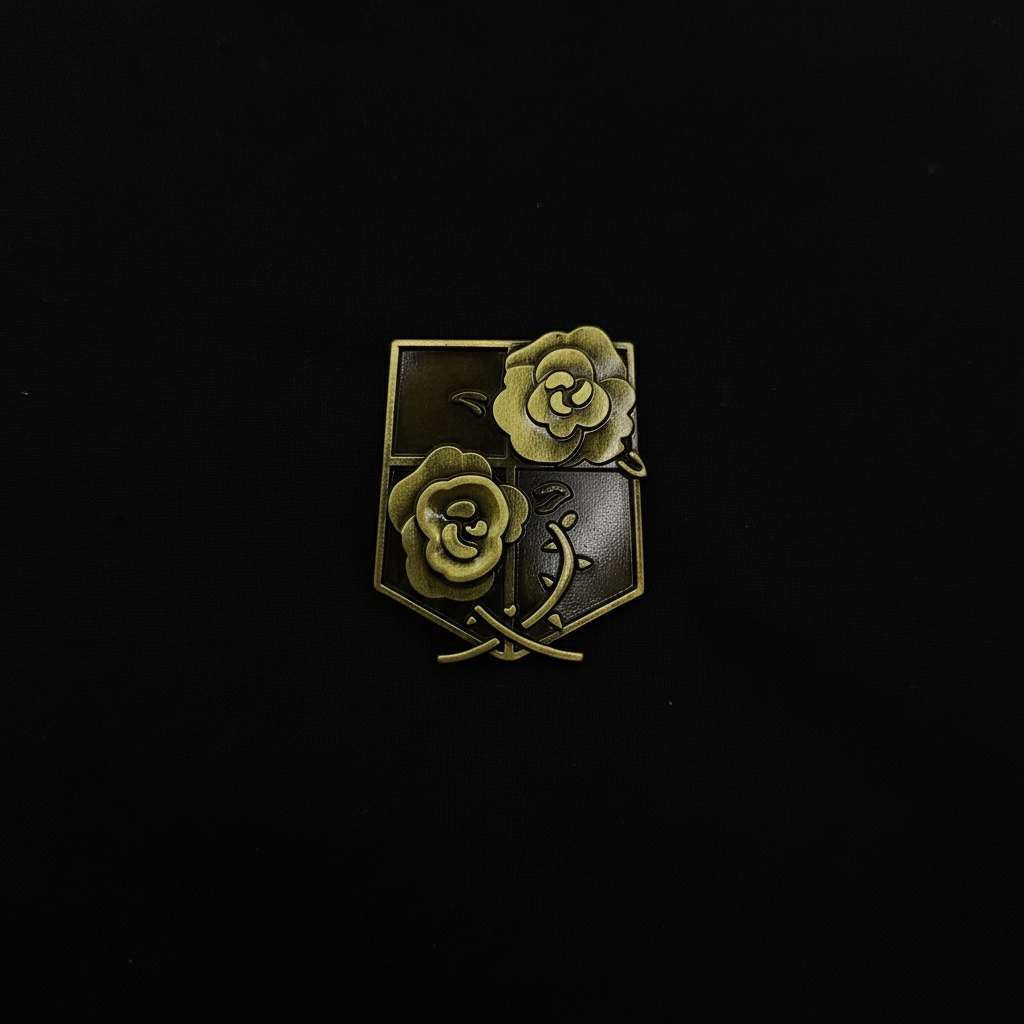Attack on Titan Brass Military Branches Badges