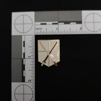 Attack on Titan White Military Branches Badges