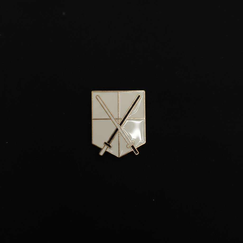 Attack on Titan White Military Branches Badges