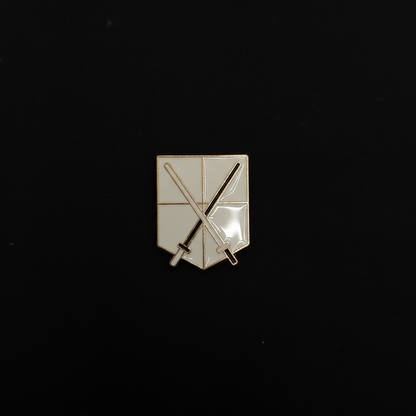 Attack on Titan White Military Branches Badges