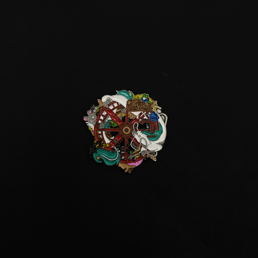 Spirited Away Haku Dragon Wheel Pin