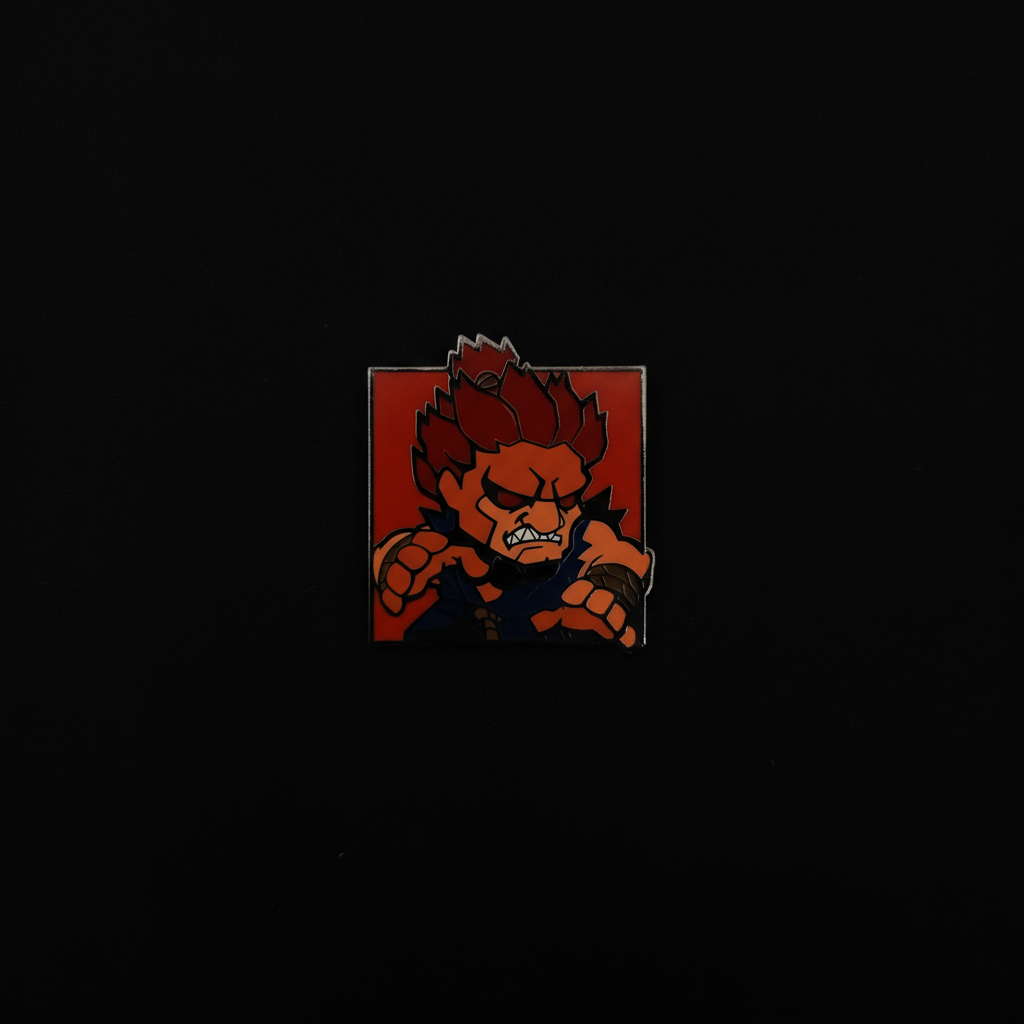 Street Fighter Akuma Character Pin