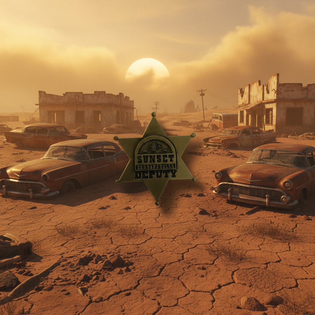 Fallout Sunset Sarsaparilla Deputy Badge