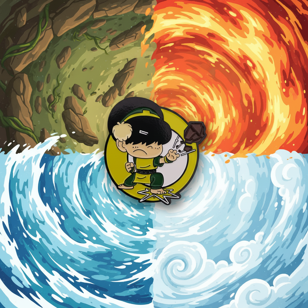 Avatar the Last Airbender Cute Toph Pin