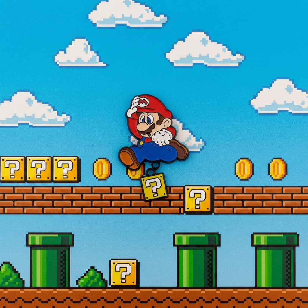 Super Mario Bros. Mario Mystery Block Pin