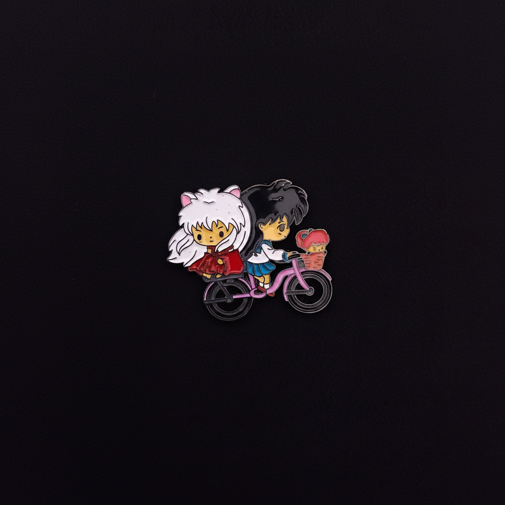 Inuyasha Chibi Inuyasha and Kagome Pins