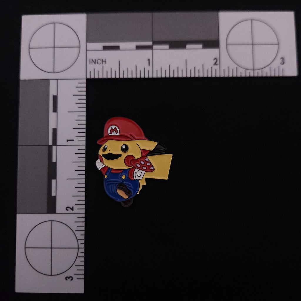 Pokemon Super Mario Pikachu Pin