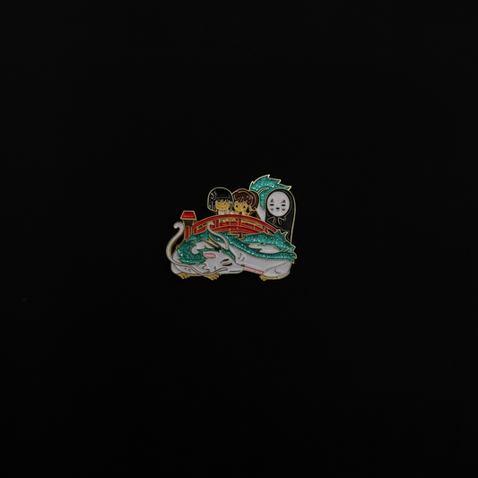 Spirited Away Chibi Haku, Chihiro and No-Face Pin
