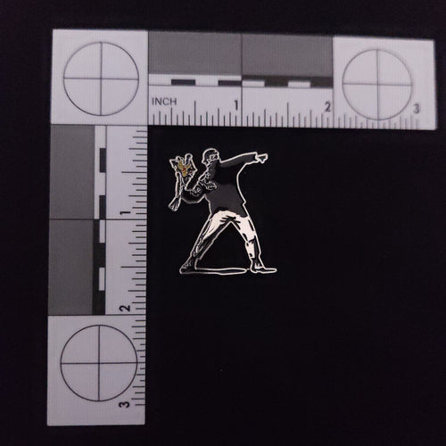 Bansky the Flower Thrower Pin