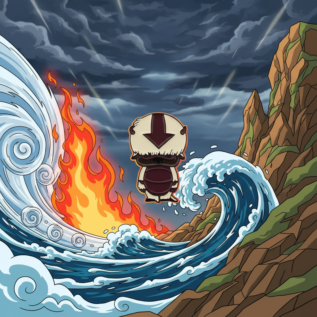 Avatar the Last Airbender Standing Appa Pin