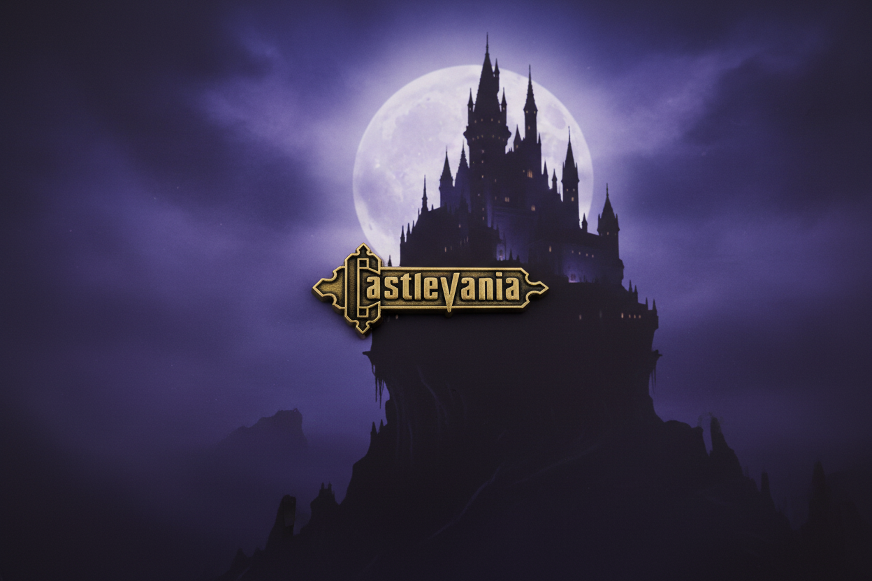 Castlevania Logo Pins