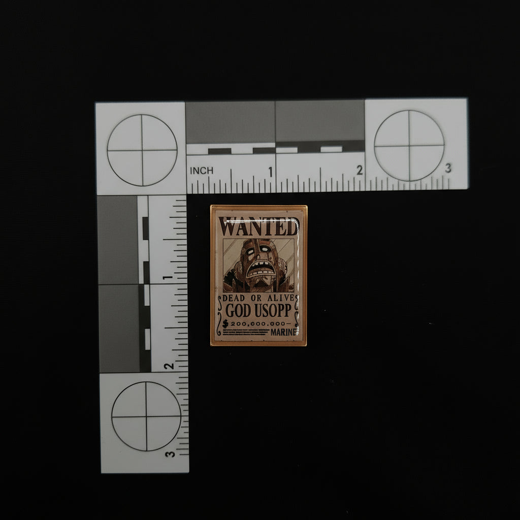 One Piece God Usopp Wanted Poster Pin