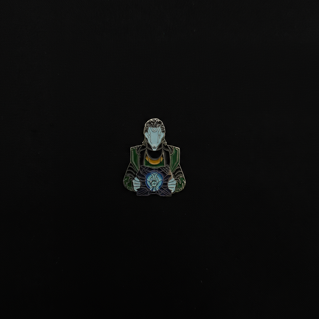 Marvel Loki with Tesseract Pin