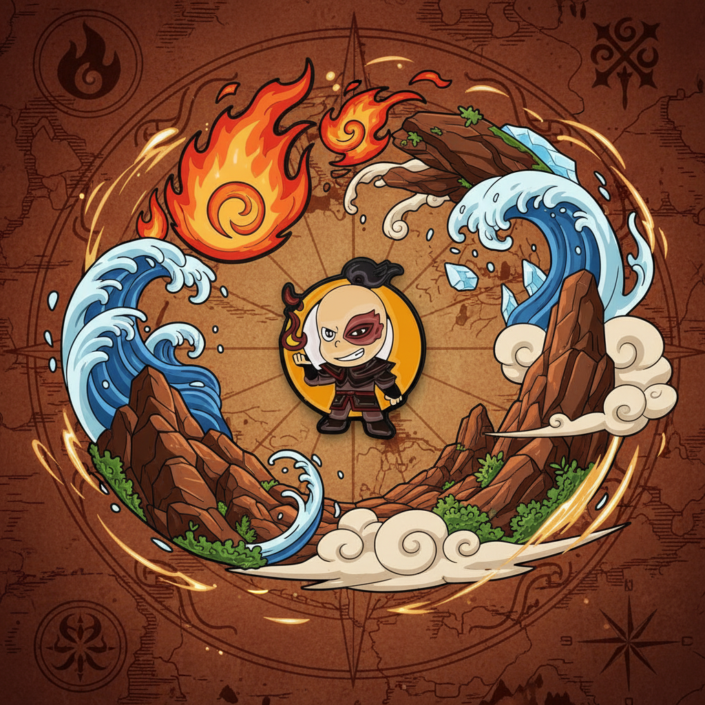 Avatar the Last Airbender Cute Zuko Pin