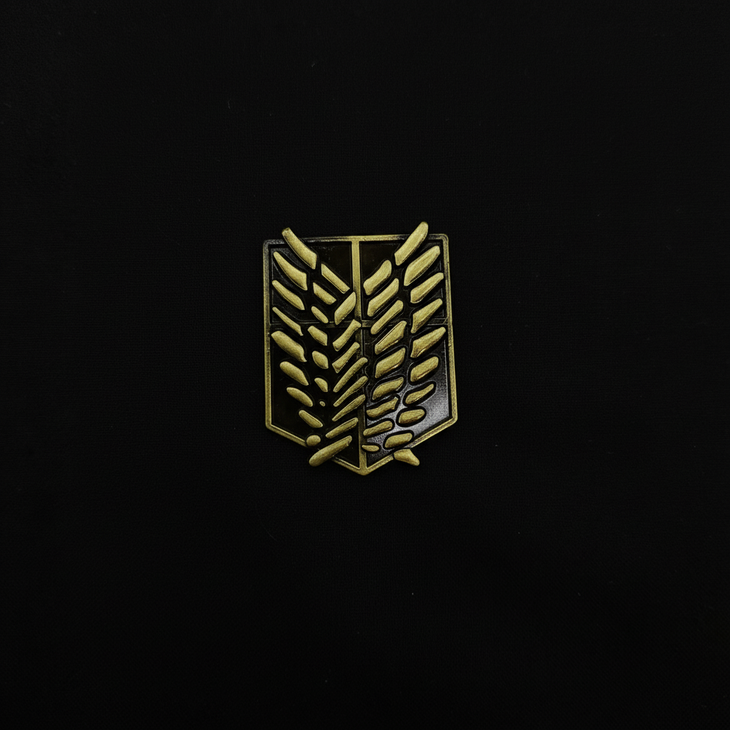 Attack on Titan Brass Military Branches Badges