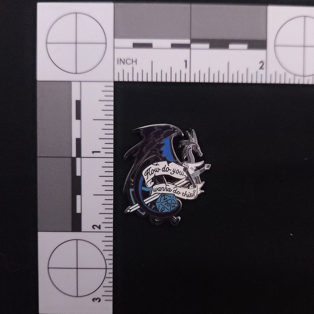 D&D Black Dragon Pin
