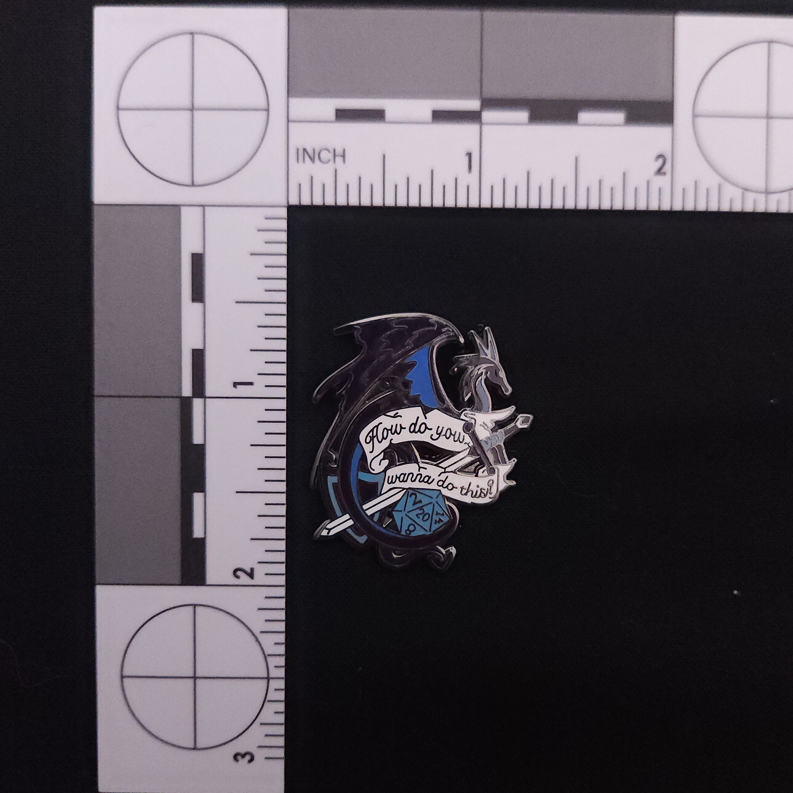 D&D Black Dragon Pin