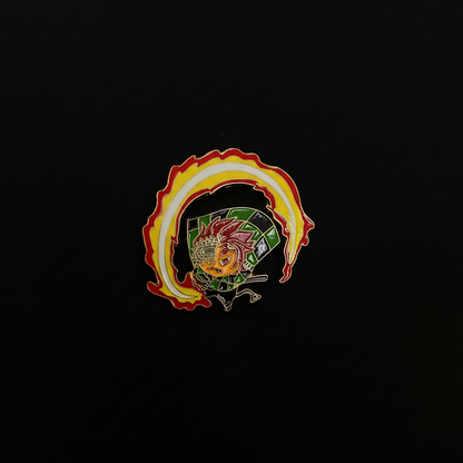 Demon Slayer / Chainsaw Man Chainsaw Man / Demon Slayer Crossover Tanjiro x Pochita Pin