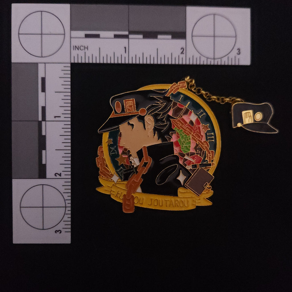 Jojo's Bizarre Adventure Jotarou Pin With Chain