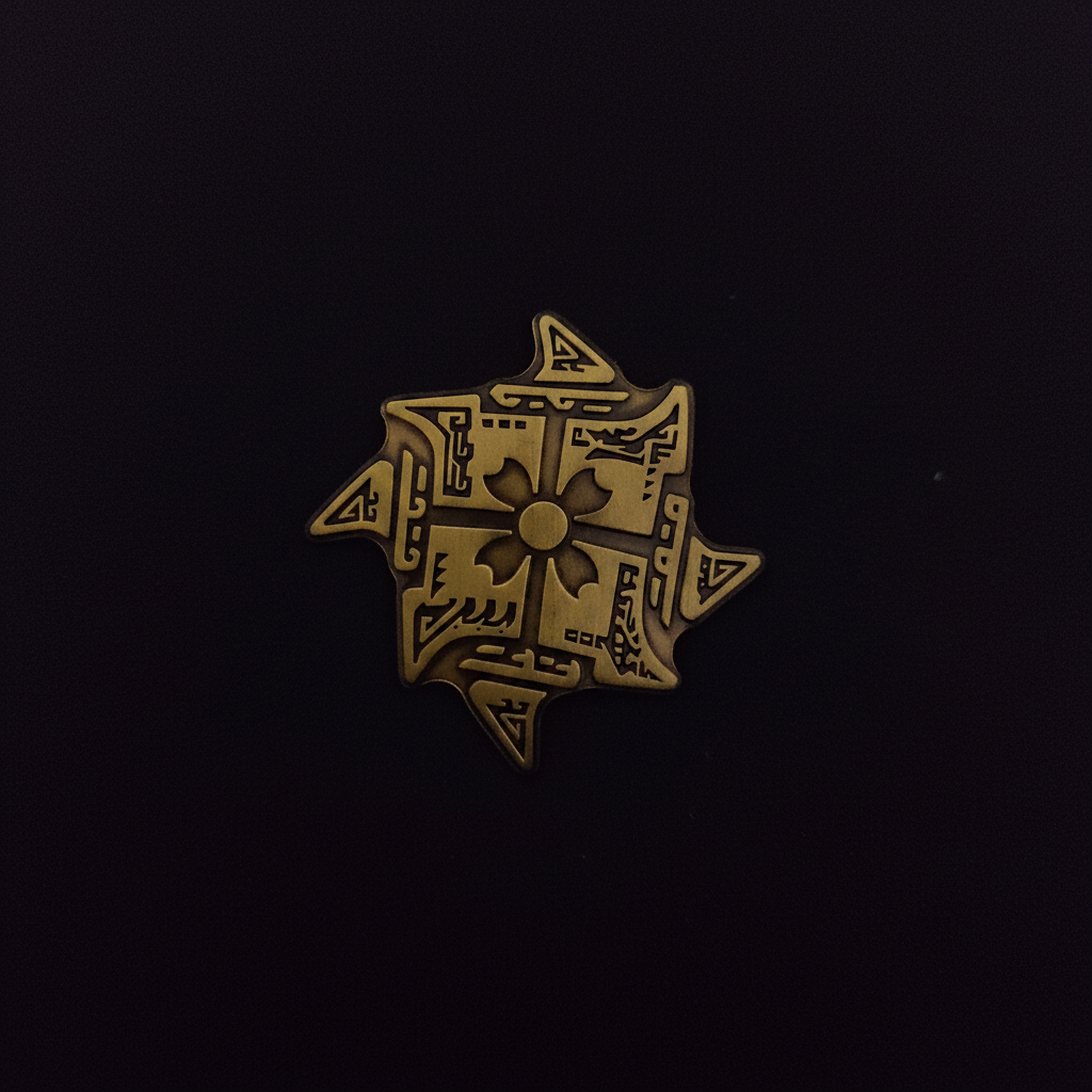 Monster Hunter Kamura Village logo Pin