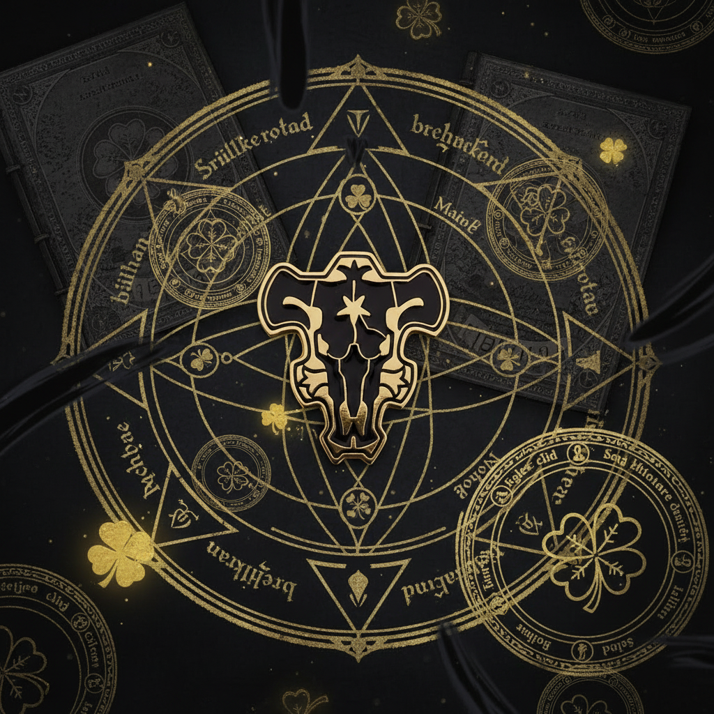 Black Clover Black Bulls Metal Pin