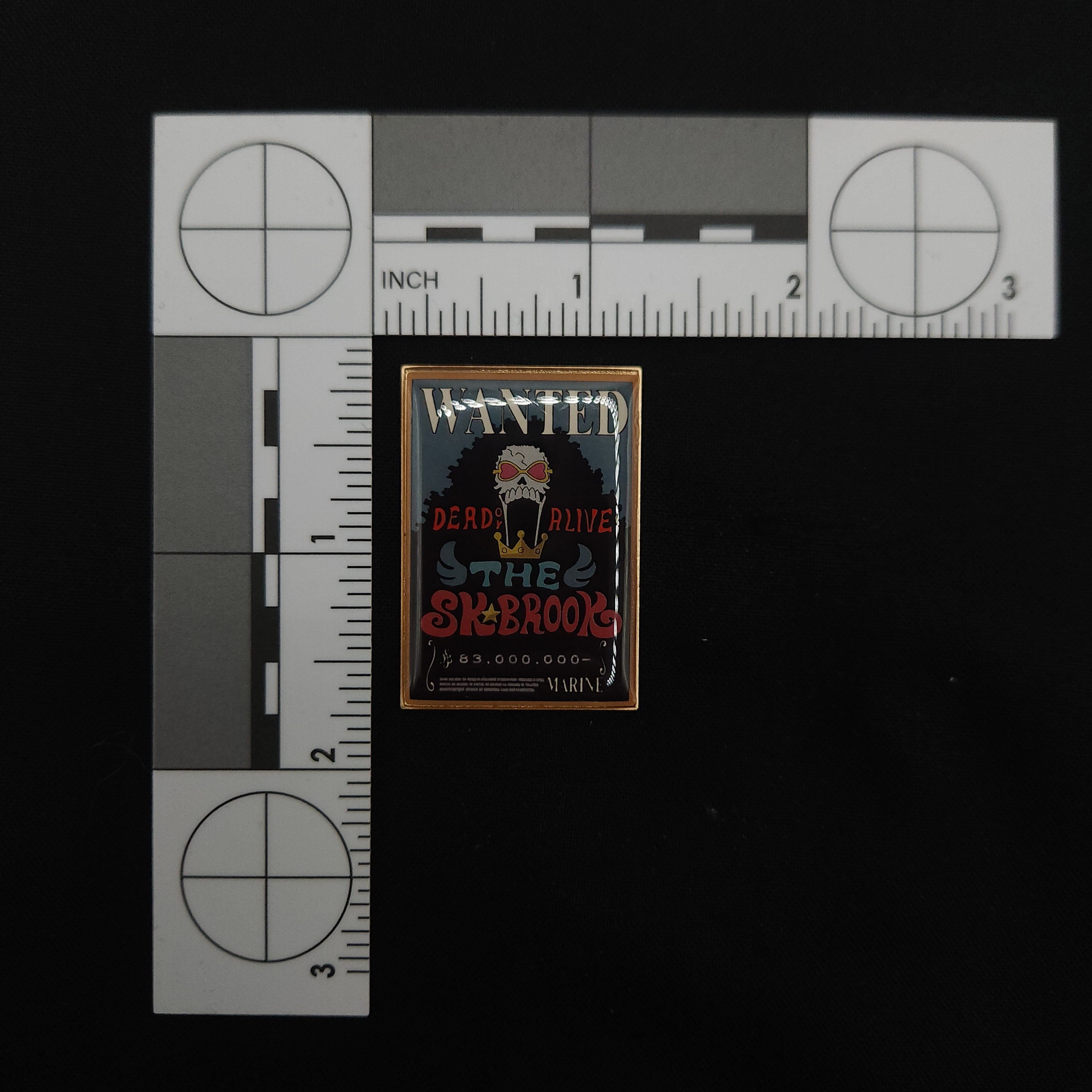 One Piece Brook Wanted Poster Pin