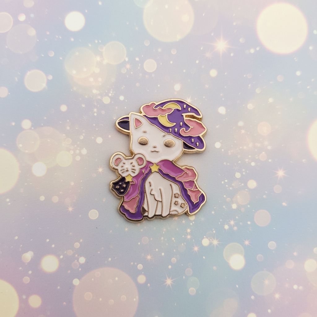 Cats Wizard Cat Pin
