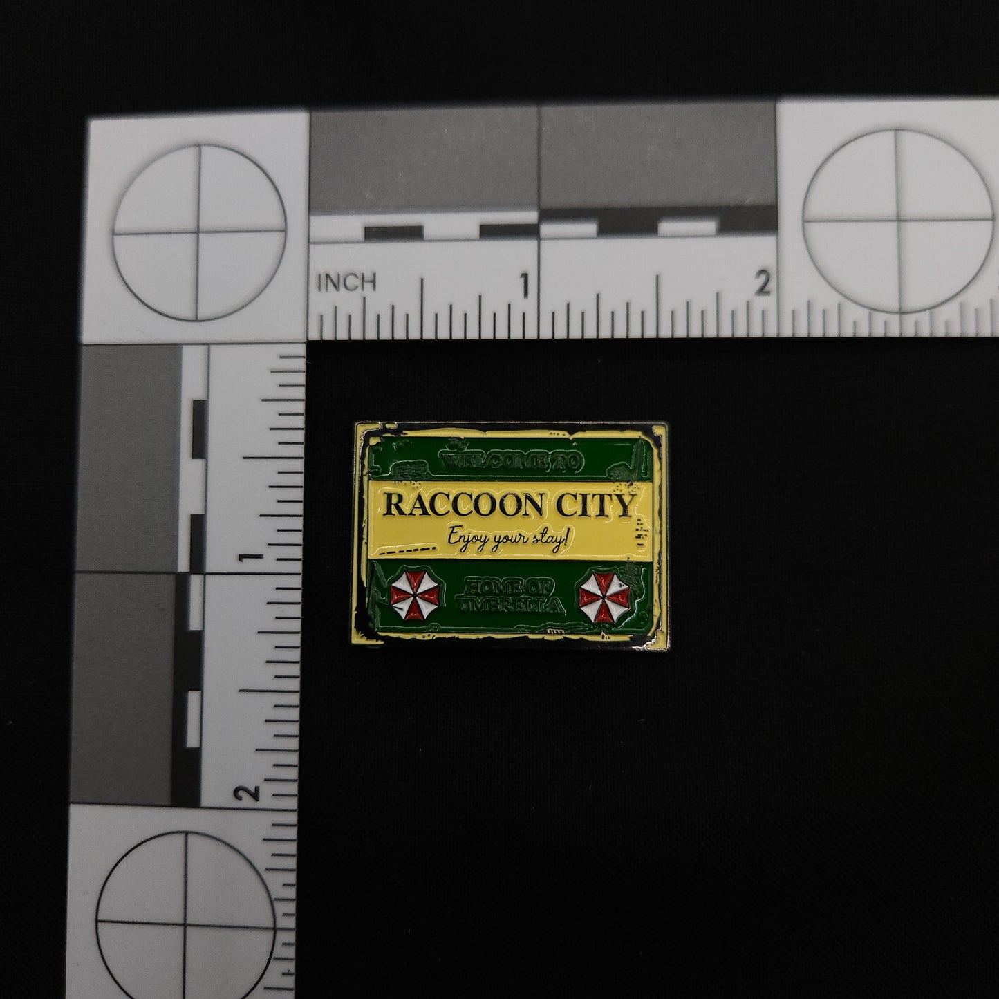 Resident Evil Raccoon City Sign Pin