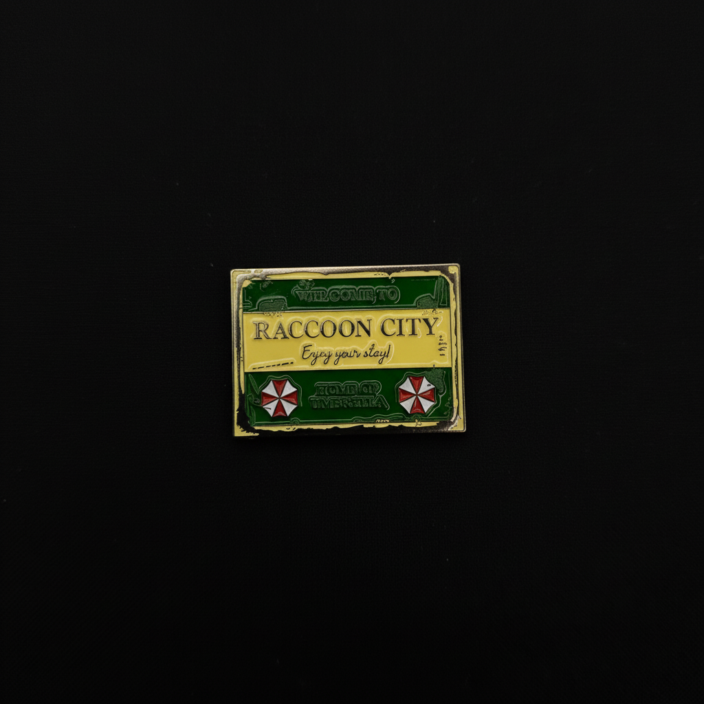 Resident Evil Raccoon City Sign Pin
