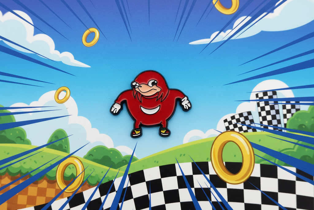 Sonic the Hedgehog Ugandan Knuckles Pin