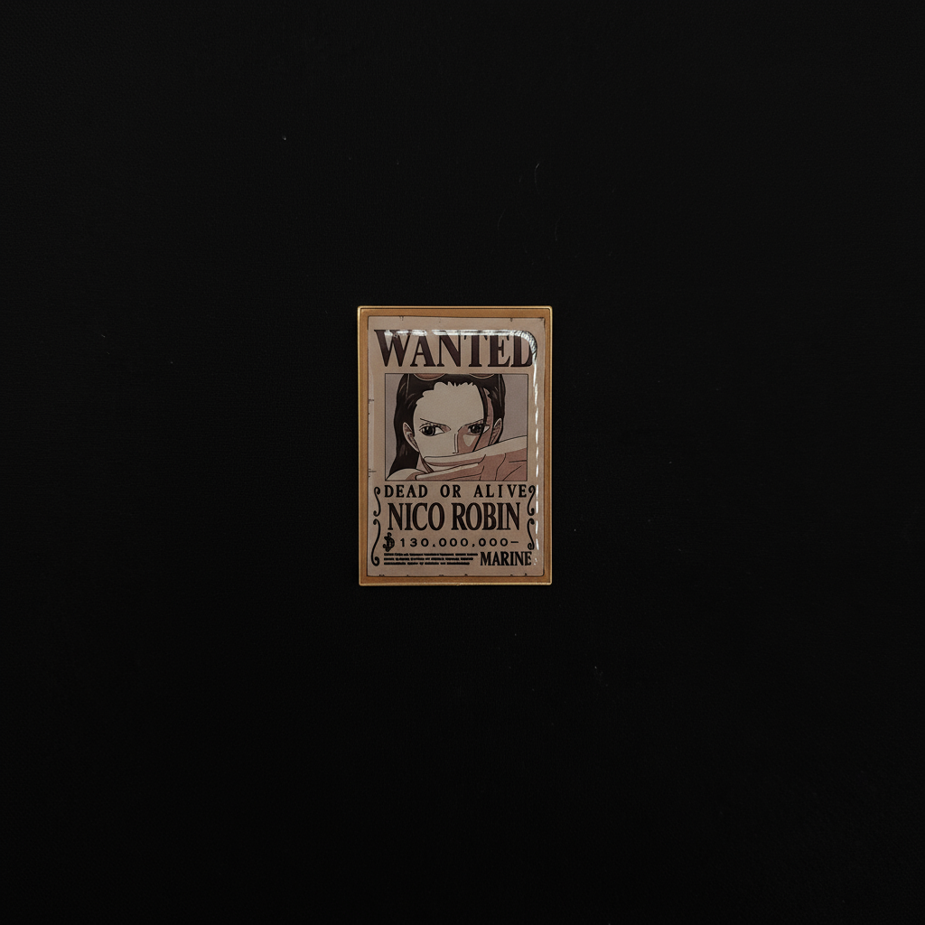 One Piece Robin Wanted Poster Pin