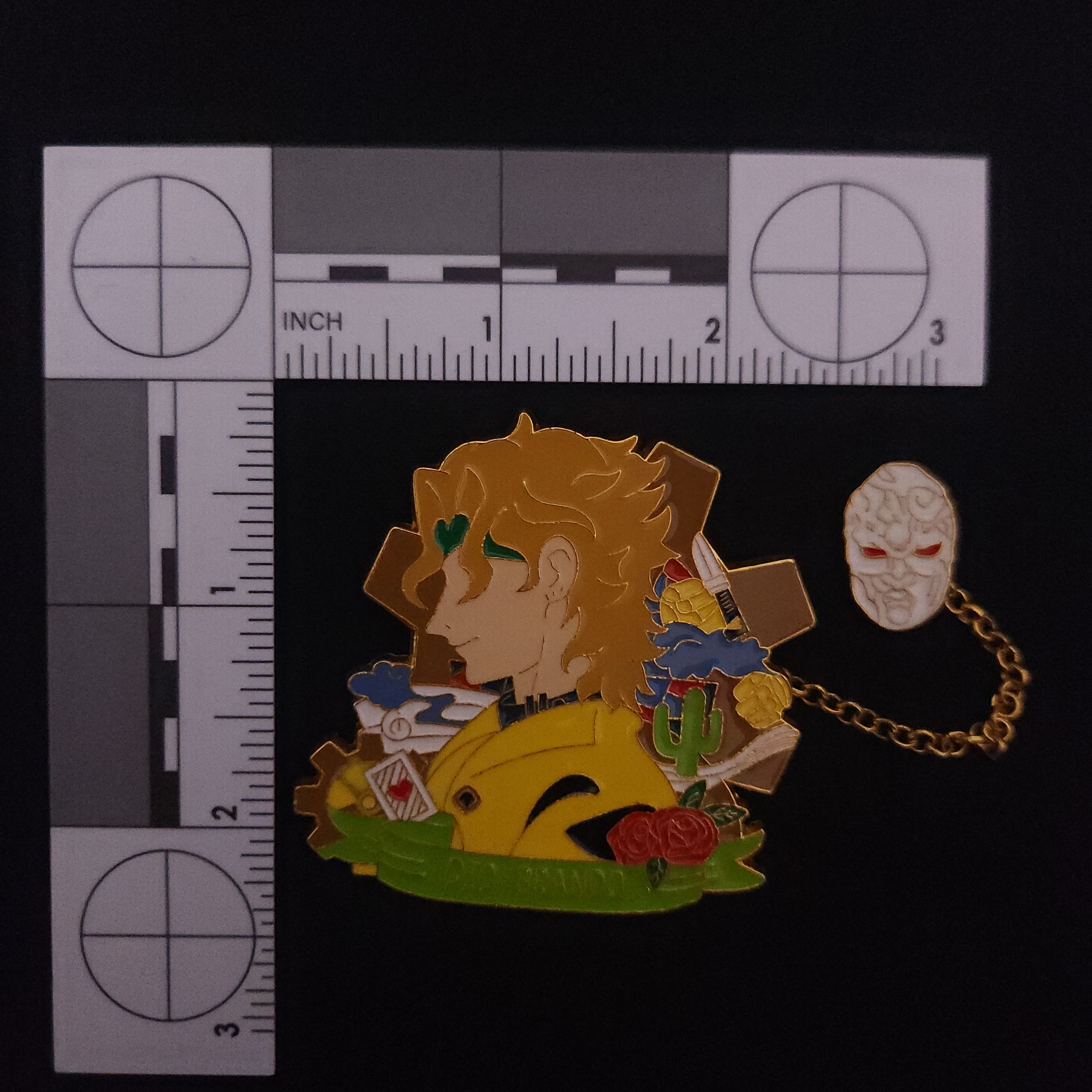 Jojo's Bizarre Adventure Dio Brando Pin With Chain