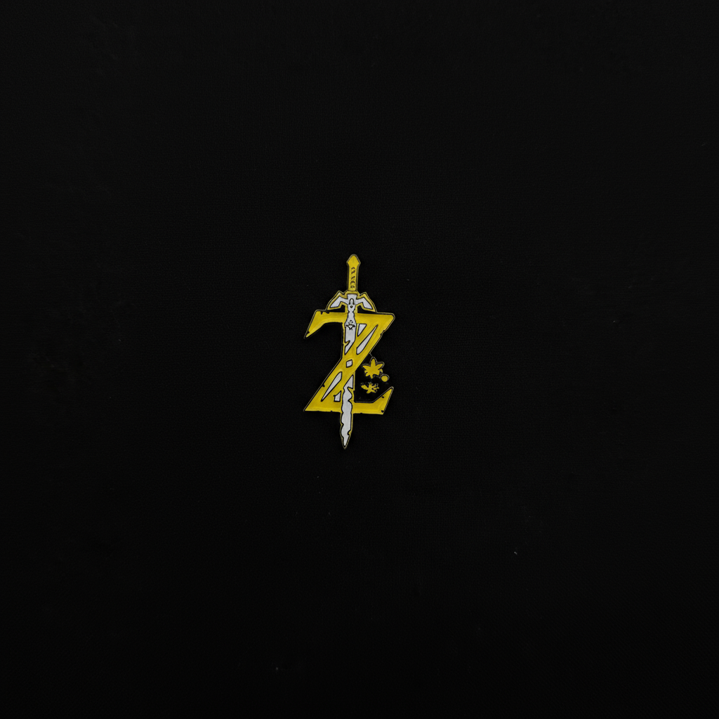 Legend of Zelda Z and Sword Pin