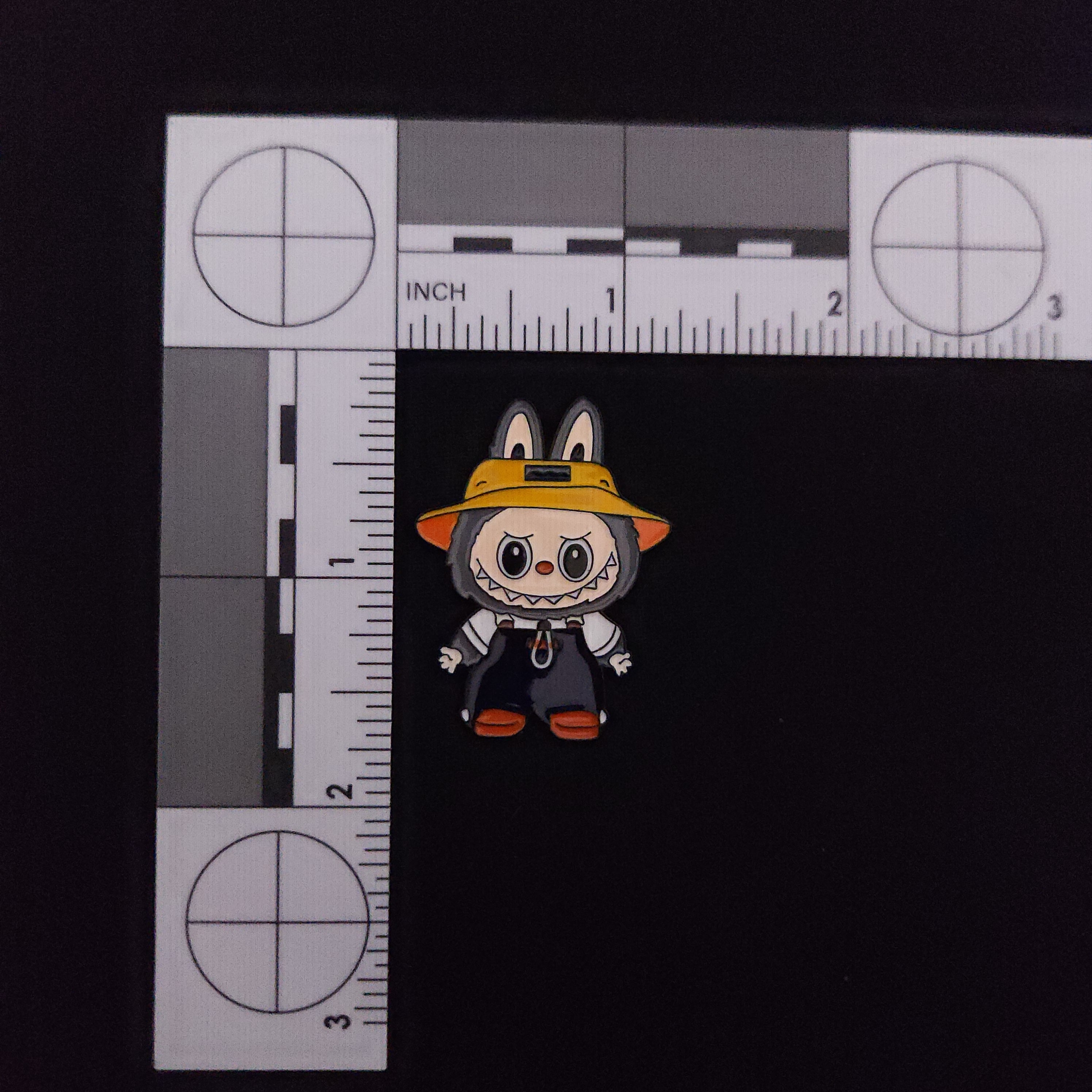Labubu In Overalls Pin