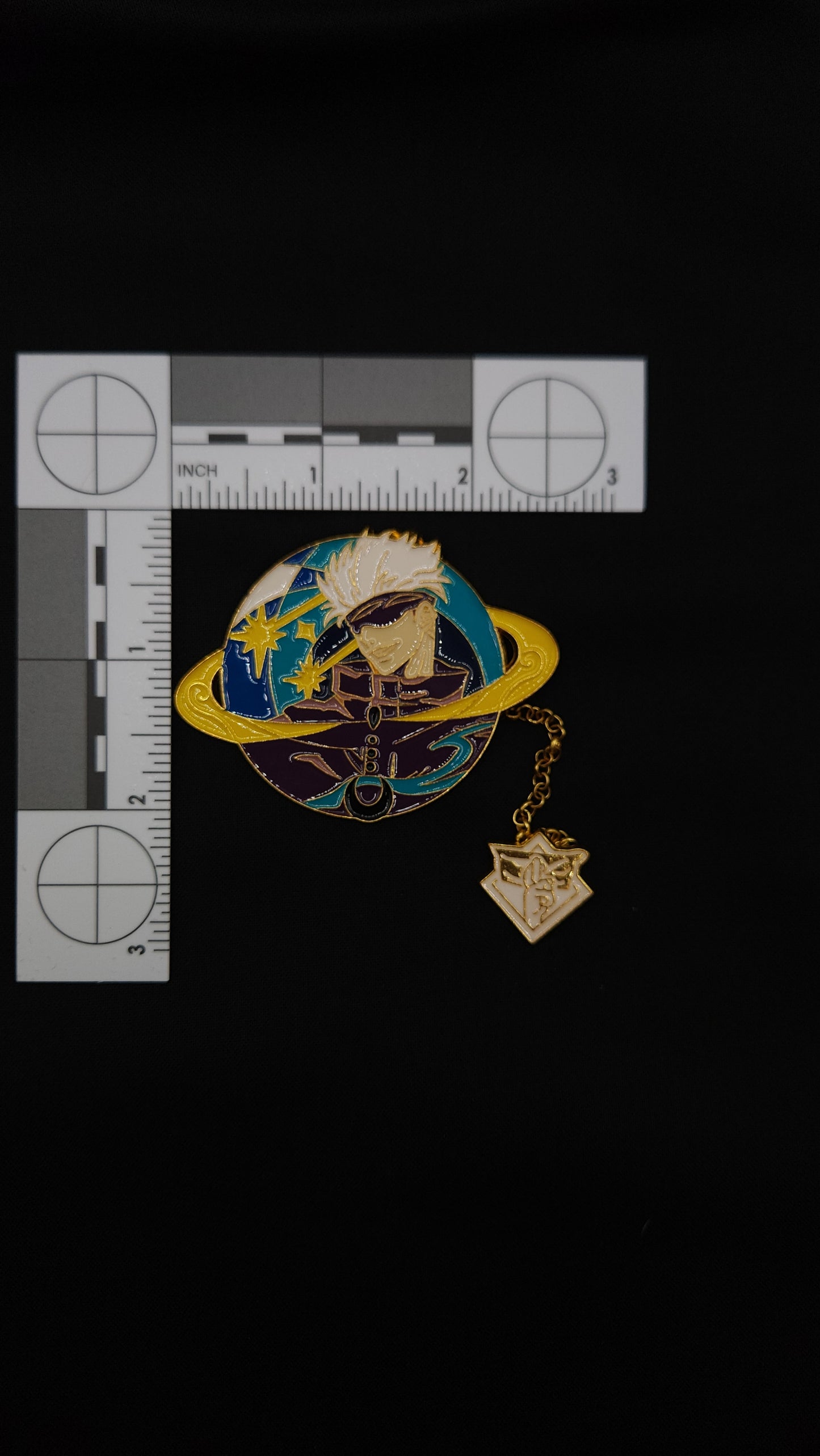 Jujutsu Kaizen Gojo Pin with Chain