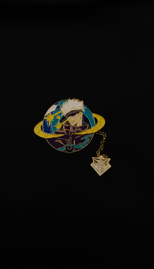 Jujutsu Kaizen Gojo Pin with Chain