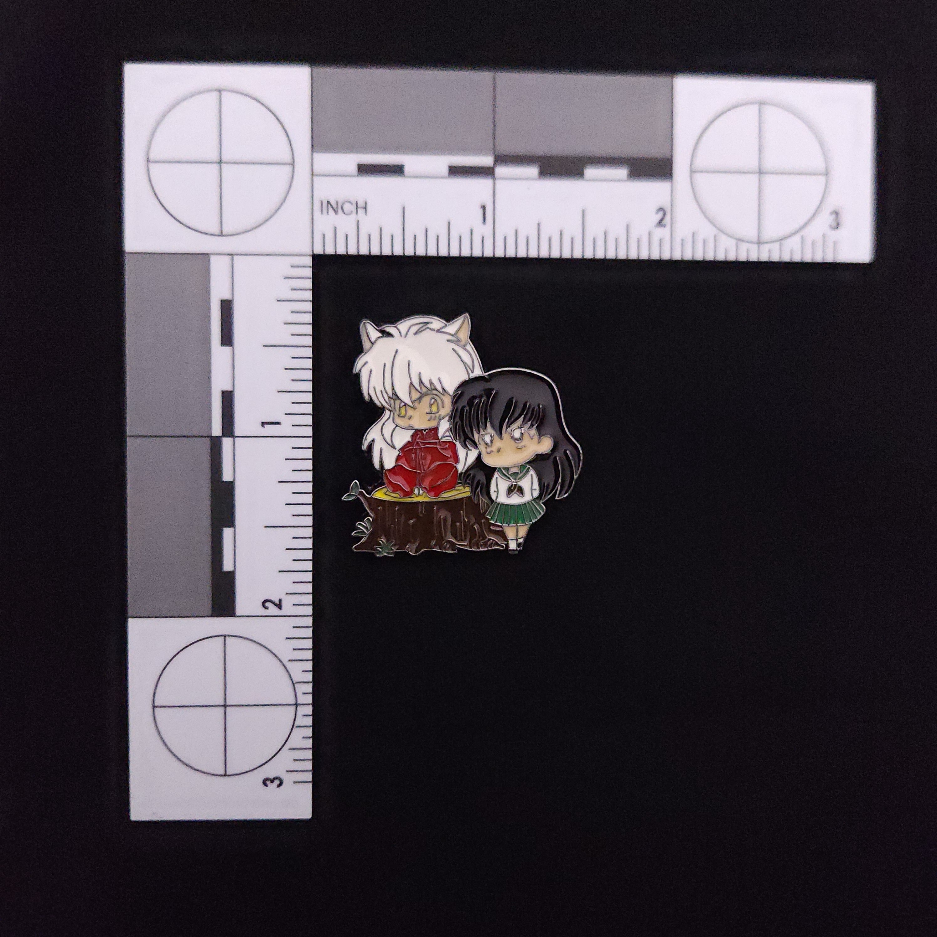 Inuyasha Chibi Inuyasha and Kagome Pins