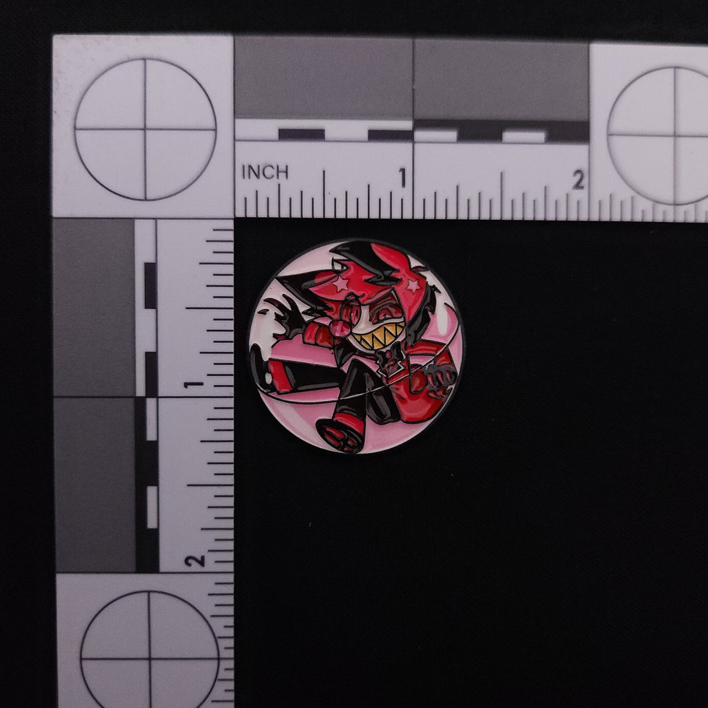 Hazbin Hotel Alastor Round Pin