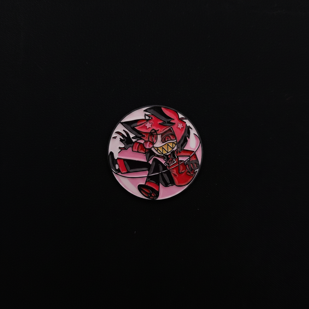 Hazbin Hotel Alastor Round Pin