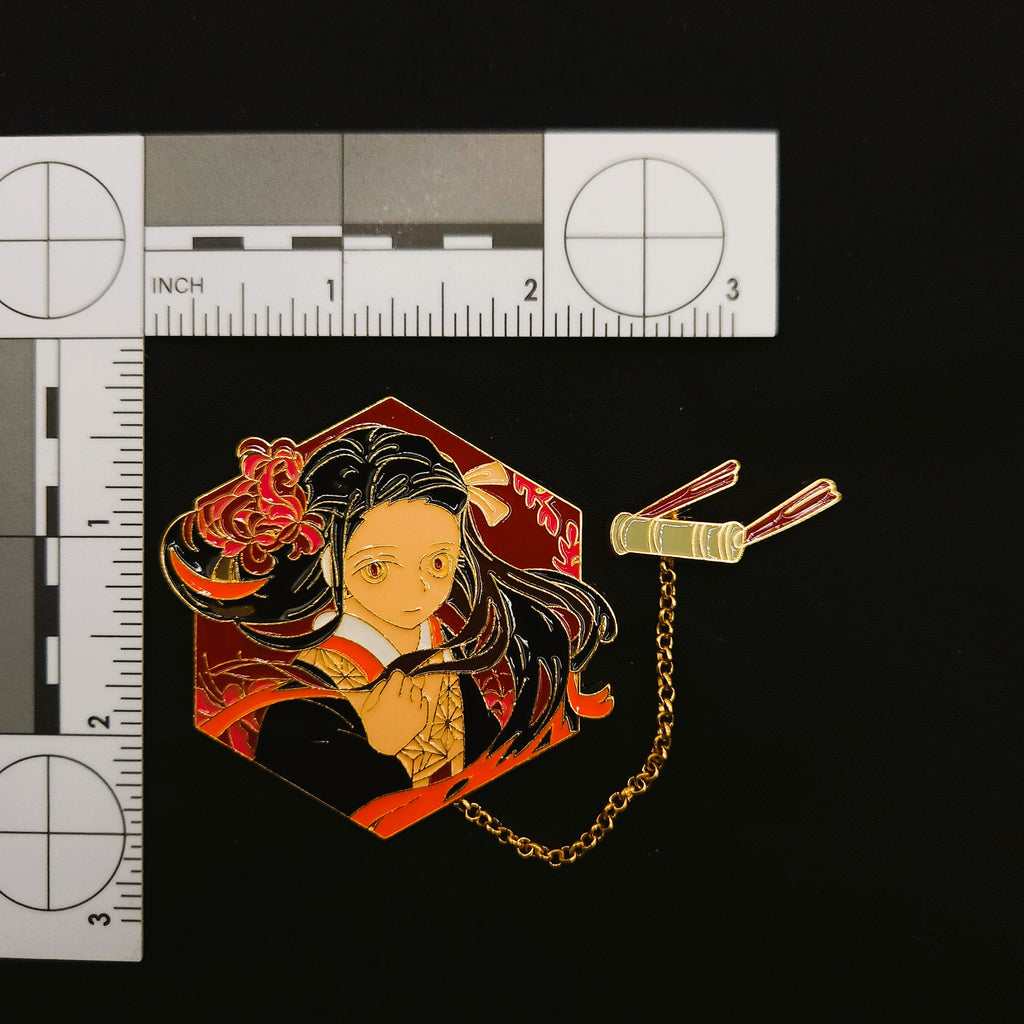 Demon Slayer Nezuko W/ Chain Pin