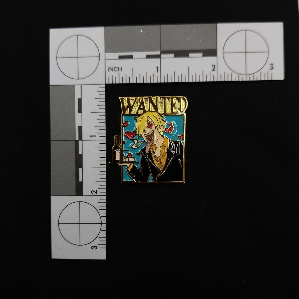 One Piece Wanted Pins