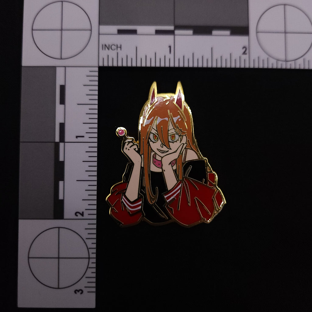 Chainsaw Man Power Lollipop Pin